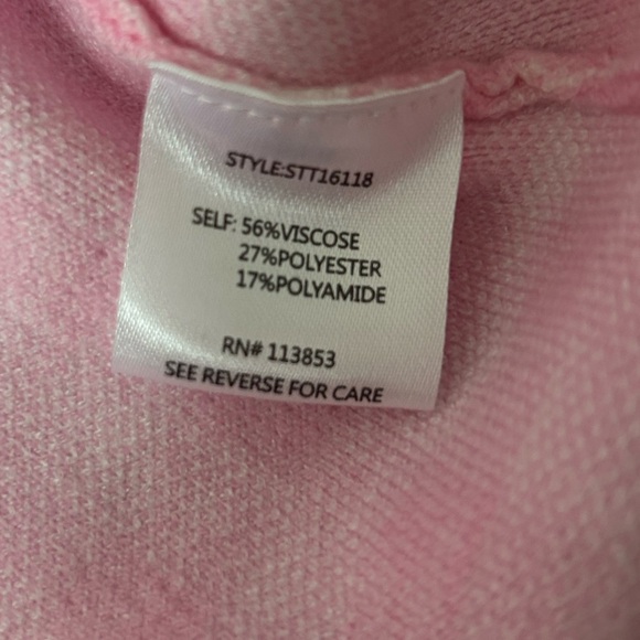 Sugarlips Dominika Gingham Pink & White adorable Sweater size XS - Picture 7 of 7